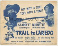 6j939 TRAIL TO LAREDO TC '48 Charles Starrett as The Durango Kid with Smiley Burnette!