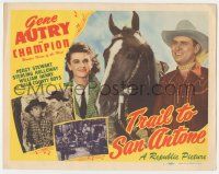 6j940 TRAIL TO SAN ANTONE TC '47 singing cowboy Gene Autry, Champion & pretty Peggy Stewart!