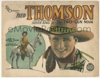6j953 TWO-GUN MAN TC '26 great smiling c/u of cowboy Fred Thomson & on his horse Silver King!