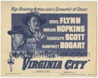 6j971 VIRGINIA CITY TC R51 Errol Flynn, Randolph Scott, Humphrey Bogart, Miriam Hopkins!