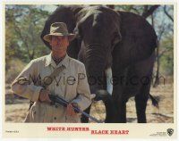 6j550 WHITE HUNTER, BLACK HEART LC '90 Clint Eastwood as John Huston with gun by elephant!