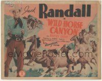 6j989 WILD HORSE CANYON TC '38 full-length Jack Randall with two guns + artwork of wild stallions!