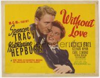 6j994 WITHOUT LOVE TC '45 great romantic close up of Spencer Tracy & Katharine Hepburn!