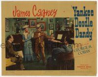 6j560 YANKEE DOODLE DANDY LC '42 James Cagney & Joan Leslie performing in producer's office!
