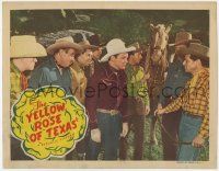 6j562 YELLOW ROSE OF TEXAS LC '44 c/u of Roy Rogers in tense confrontation with lots of cowboys!