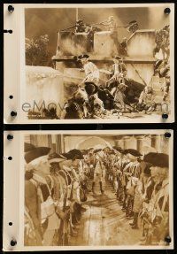 6m958 CLIVE OF INDIA 2 8x11 key book stills '35 Ronald Colman, men with guns defending their fort!
