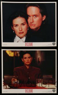 6m531 DISCLOSURE 8 8x10 mini LCs '94 Michael Douglas, sexy Demi Moore, directed by Barry Levinson!