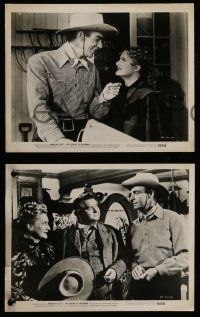 6m928 DOOLINS OF OKLAHOMA 3 8x10 stills '49 western cowboy Randolph Scott, Louise Allbritton!
