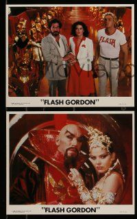 6m576 FLASH GORDON 4 8x10 mini LCs '80 Sam Jones, Melody Anderson, Max Von Sydow as Emperor Ming!