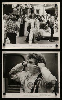 6m742 LE MANS 9 8x10 stills '71 race car driver Steve McQueen & Elga Andersen, cars on track!