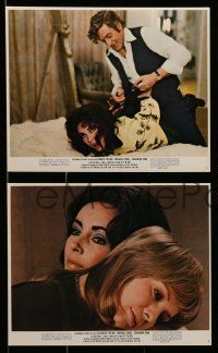 6m551 X Y & ZEE 8 color 8x10 stills '71 Elizabeth Taylor, Michael Caine, Susannah York