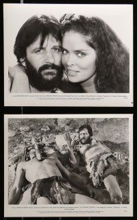 6m023 CAVEMAN presskit w/ 21 stills '81 wacky prehistoric Ringo Starr & sexy Barbara Bach!
