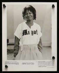 6m315 JUMPIN' JACK FLASH presskit w/ 8 stills '86 great cover image of Whoopi Goldberg in mid-air!