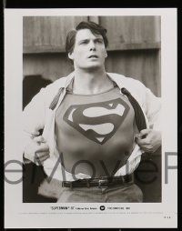 6m388 SUPERMAN III presskit w/ 7 stills '83 Christopher Reeve, Richard Pryor, Margot Kidder