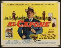 6p009 AL CAPONE style A 1/2sh '59 cool comparison of Rod Steiger to the most notorious gangster!