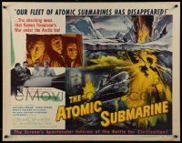 6p032 ATOMIC SUBMARINE style A 1/2sh '59 Arthur Franz, sexy Joi Lansing, cool underwater sci-fi!