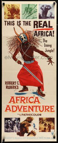 6p504 AFRICA ADVENTURE insert '54 this is the REAL Africa, the living jungle, wild native image!