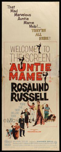 6p514 AUNTIE MAME insert '58 classic Rosalind Russell family comedy from play and novel!