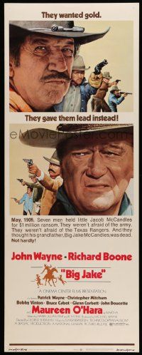 6p526 BIG JAKE insert '71 great close-ups of John & Patrick Wayne, cowboy Richard Boone!