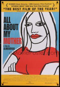 6r018 ALL ABOUT MY MOTHER DS 1sh '99 Pedro Almodovar's Todo Sobre Mi Madre, cool art by Marine!