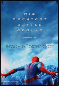 6r025 AMAZING SPIDER-MAN 2 teaser 1sh '14 Andrew Garfield, his greatest battle begins!