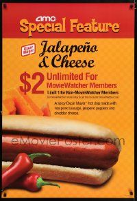 6r737 AMC THEATRES DS 27x40 special '09 cool ad from the movie theater chain, hot dog!