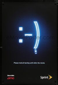 6r735 AMC THEATRES DS 27x40 special '00s ad from the movie theater chain, Sprint hold all texting!