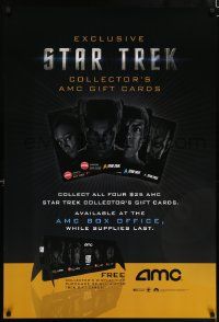 6r738 AMC THEATRES DS 27x40 special '09 cool ad from the movie theater chain, Star Trek!