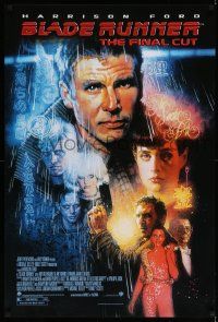 6r067 BLADE RUNNER 1sh R07 Ridley Scott sci-fi classic, art of Harrison Ford by Drew Struzan!