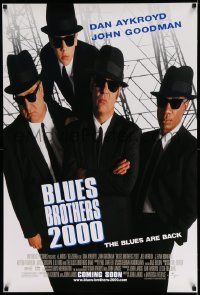 6r075 BLUES BROTHERS 2000 advance DS 1sh '98 Dan Aykroyd, John Goodman, John Landis directed!