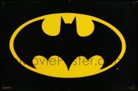 6r865 BATMAN 23x35 commercial poster '90s The Caped Crusader, great image of bat symbol!