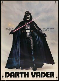 6r888 DARTH VADER 20x28 commercial poster '77 image of Sith Lord w/ lightsaber activated!