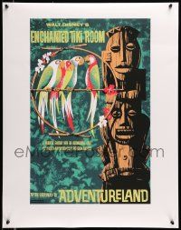 6r890 DISNEYLAND 22x28 commercial poster '90s The Enchanted Tiki Room, great art!