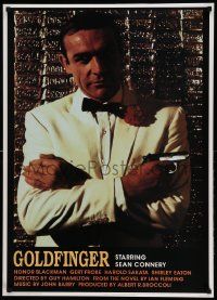 6r905 GOLDFINGER 25x35 English commercial poster '97 great image of Sean Connery as James Bond 007