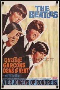 6r910 HARD DAY'S NIGHT 16x24 Belgian commercial poster '80s The Beatles in their 1st film!