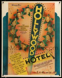 6r911 HOLLYWOOD HOTEL 22x28 commercial poster '70s Busby Berkeley, Dick Powell, Lane Sisters!