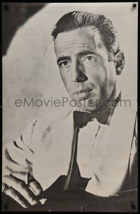 6r913 HUMPHREY BOGART 25x38 commercial poster '70s cool image of Bogey smoking in white jacket!
