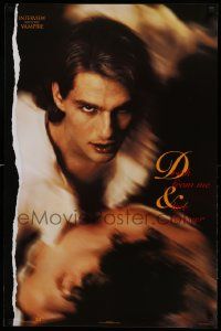 6r914 INTERVIEW WITH THE VAMPIRE 23x35 commercial poster '94 blood-thirsty Tom Cruise, Anne Rice!