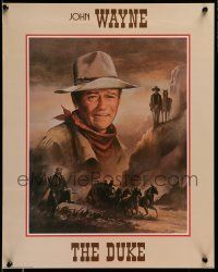 6r920 JOHN WAYNE 16x20 commercial poster '83 great artwork of the Duke in many roles by Parker!