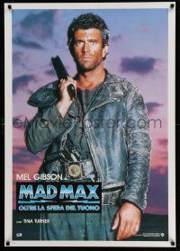 6r934 MAD MAX BEYOND THUNDERDOME 28x40 Italian commercial poster '80s wasteland hero Mel Gibson!