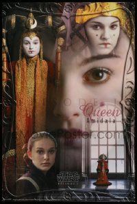 6r959 PHANTOM MENACE 24x36 commercial poster '99 Star Wars I, montage of Portman as Queen Amidala!