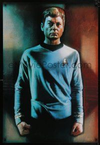 6r975 STAR TREK CREW 27x40 commercial poster '91 Drew art of DeForest Kelley as Bones McCoy!
