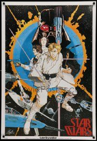 6r981 STAR WARS 27x40 German commercial poster '90s great art by Howard Chaykin, Poster 1!