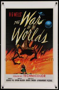 6r992 WAR OF THE WORLDS 22x34 commercial poster '83 H.G. Wells classic produced by George Pal!