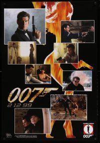 6r997 WORLD IS NOT ENOUGH 27x39 Dutch commercial poster '99 Brosnan as Bond, Richards, Marceau!