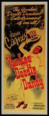 6r999 YANKEE DOODLE DANDY 22x34 commercial poster '80s James Cagney as George M. Cohan!