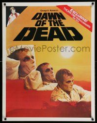 6r681 DAWN OF THE DEAD 26x33 video poster R80s George Romero, no more room in HELL for the dead!