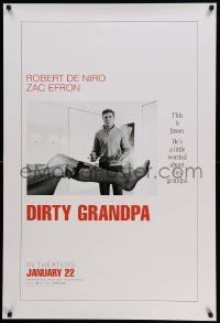 6r138 DIRTY GRANDPA int'l teaser DS 1sh '16 Efron is worried about Robert De Niro, Graduate parody!