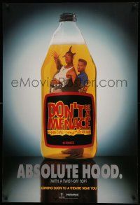 6r144 DON'T BE A MENACE teaser DS 1sh '96 wacky image of Wayans brothers w/huge 40, malt liquor!