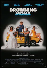 6r148 DROWNING MONA DS 1sh '00 DeVito, Midler, Campbell, Jamie Lee Curtis, Affleck, Ferrell